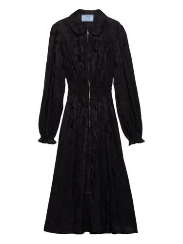 Robe mi-longue à fleurs en jacquard - Prada - Modalova