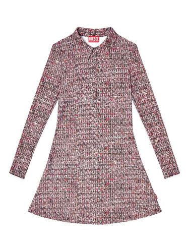 Robe-chemise courte à imprimé bouclé - Diesel - Modalova
