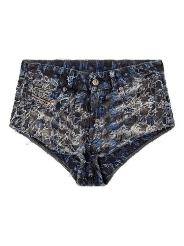 Short en jean à motif pied-de-poule - Diesel - Modalova