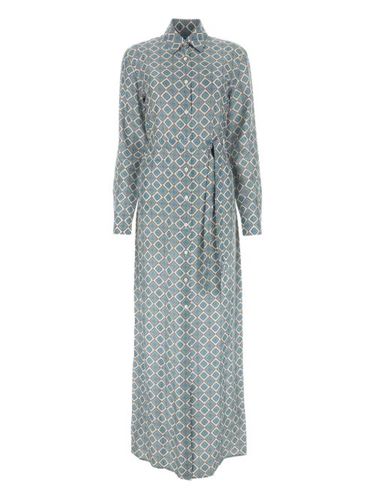 Robe-chemise à motif géométrique - Prada - Modalova