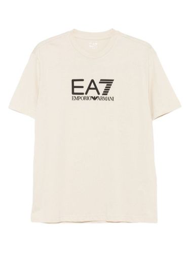 T-shirt à logo embossé - Ea7 Emporio Armani - Modalova