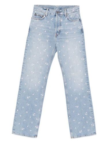 Fiorucci jean à fleurs - Bleu - Fiorucci - Modalova