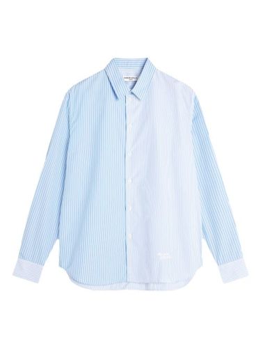 Chemise rayée à empiècement en guipure - Maison Kitsuné - Modalova