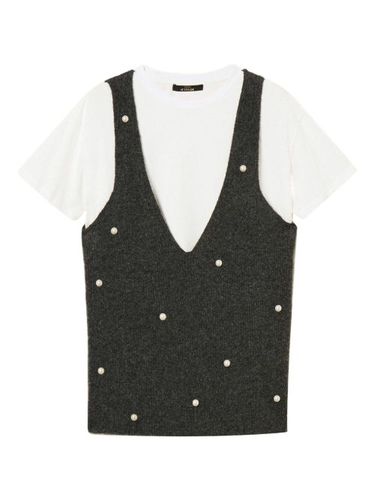TWINSET t-shirt à ornements - Gris - TWINSET - Modalova