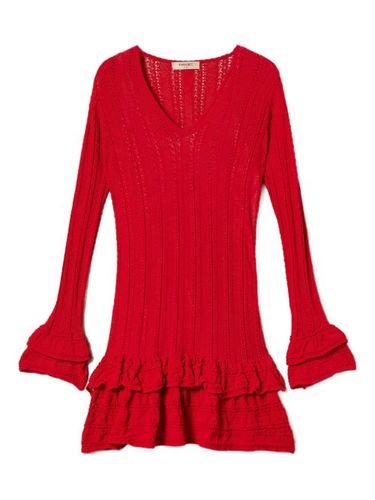 Robe courte à volants - TWINSET - Modalova