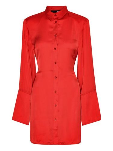 Robe-chemise courte à détail noué au dos - ROTATE BIRGER CHRISTENSEN - Modalova