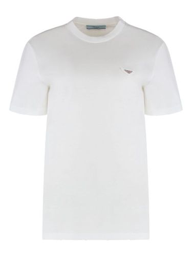 T-shirt à plaque logo - Prada - Modalova