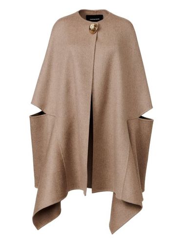 Cape boutonnée à poche poitrine - Fabiana Filippi - Modalova