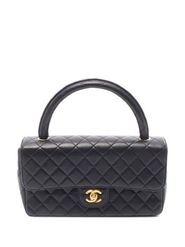 Sac à main Kelly Parent Top Handle Bag médium en peau d'agneau (1994-1996) - CHANEL Pre-Owned - Modalova