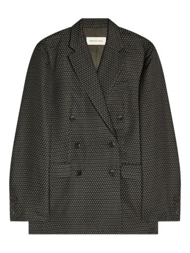 Blazer croisé en jacquard - DRIES VAN NOTEN - Modalova