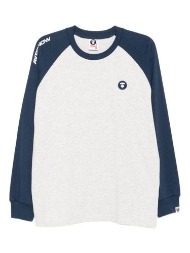 T-shirt en coton à logo appliqué - AAPE BY *A BATHING APE® - Modalova