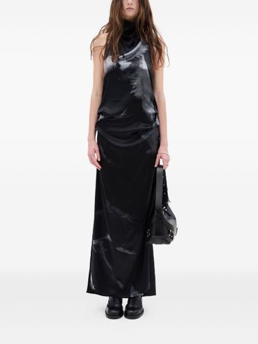 Robe imprimée à dos nu - Ann Demeulemeester - Modalova