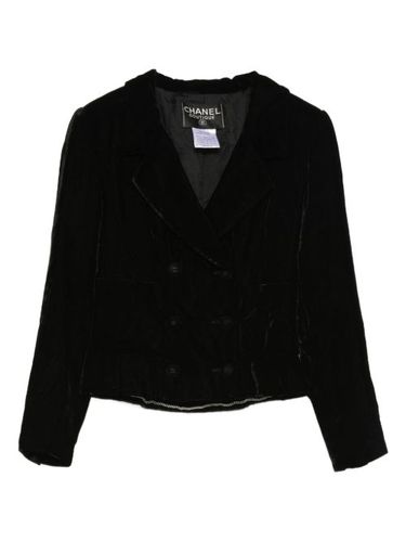 Blazer croisé en velours - CHANEL Pre-Owned - Modalova
