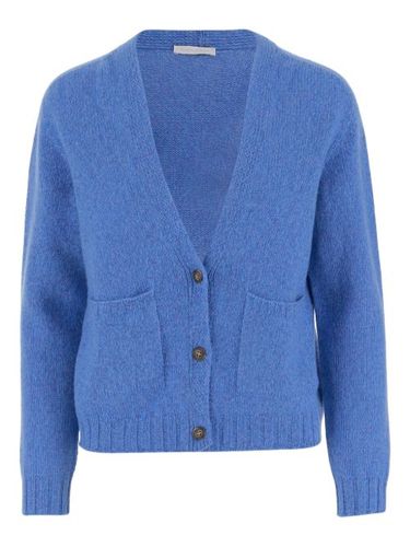 Cardigan côtelé à col v - OLIVER LATTUGHI - Modalova