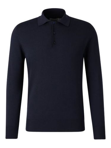 Canali pull à col polo - Bleu - Canali - Modalova