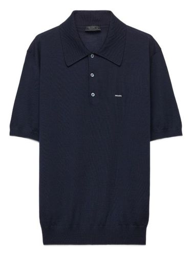 Polo en laine à logo brodé - Prada - Modalova