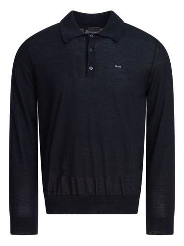 Polo en coton à manches longues - Prada - Modalova