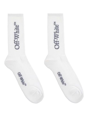 Chaussettes en coton à logo brodé - Off-White - Modalova