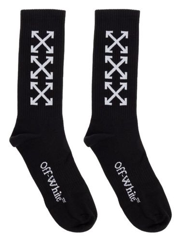 Chaussettes à imprimé arrow - Off-White - Modalova