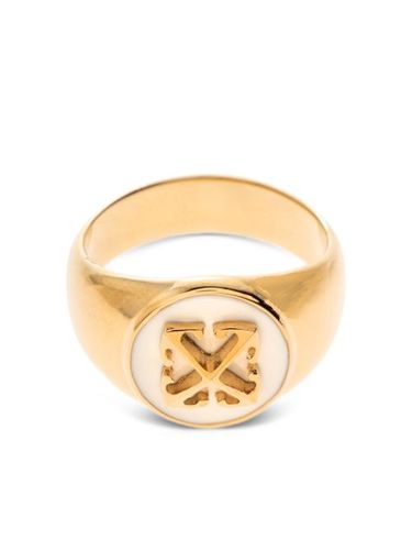 Off-White bague à logo - Or - Off-White - Modalova