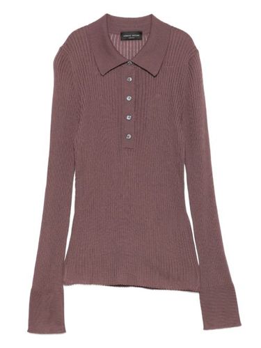 Polo à design côtelé - Roberto Collina - Modalova