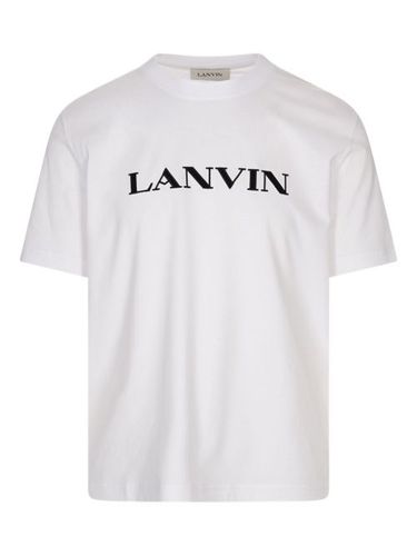 T-shirt en coton à logo brodé - Lanvin - Modalova