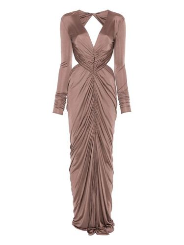 Robe drapée à découpes - Rick Owens Lilies - Modalova