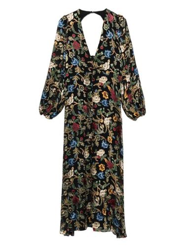 Robe fleurie à manches bouffantes - alice + olivia - Modalova