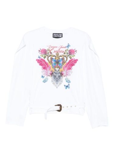 Blouse imprimée ceinturée - Versace Jeans Couture - Modalova