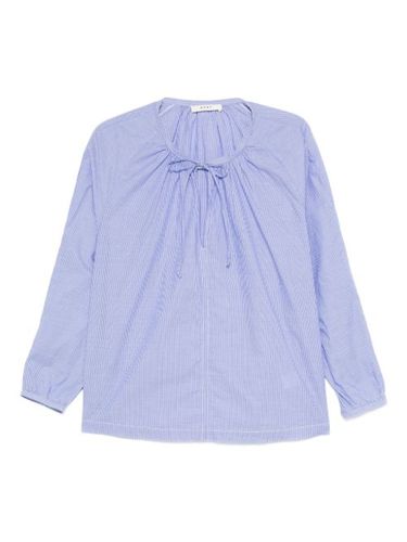 Blouse rayée à col noué - 6397 - Modalova