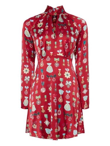 Robe courte Gloriette à imprimé médaille - Temperley London - Modalova