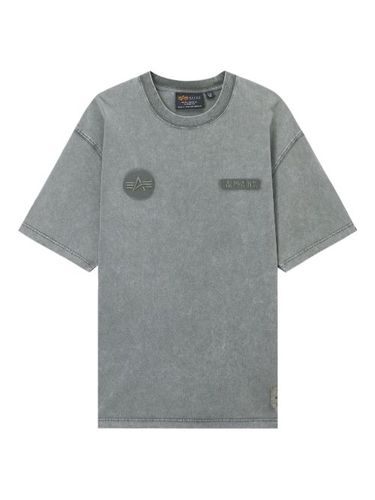 T-shirt brodé à patch logo - Alpha Industries - Modalova