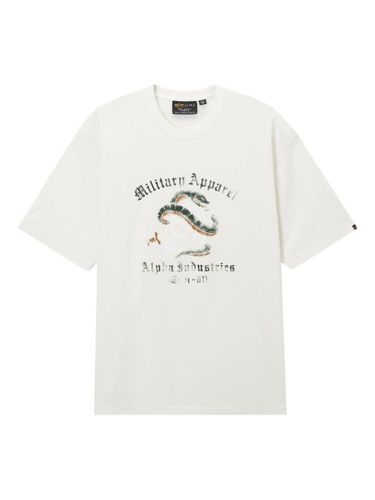 T-shirt en coton à imprimé graphique - Alpha Industries - Modalova