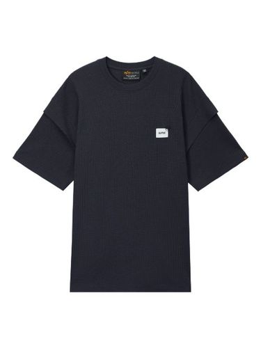 T-shirt en maille gaufrée - Alpha Industries - Modalova