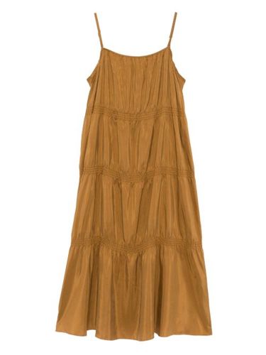 Robe en soie à fronces - Eileen Fisher - Modalova