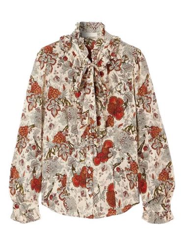 Catroux ruffled silk top - Ulla Johnson - Modalova