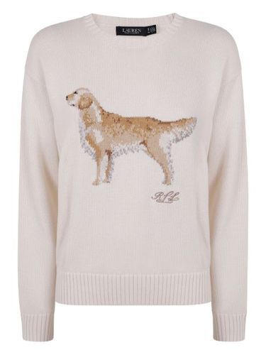 Embroidered dog crew-neck jumper - Lauren Ralph Lauren - Modalova