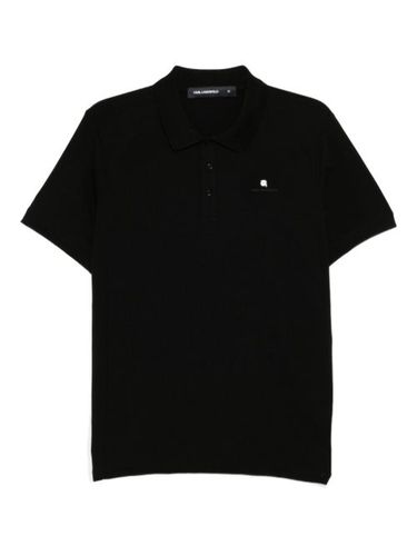 Polo à logo embossé - Karl Lagerfeld - Modalova