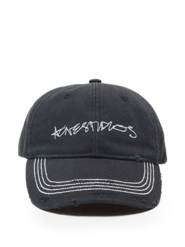 Casquette brodée à effet usé - Acne Studios - Modalova