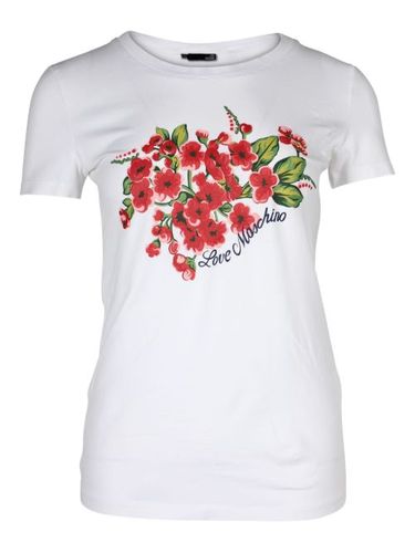 T-shirt à fleurs - Love Moschino - Modalova