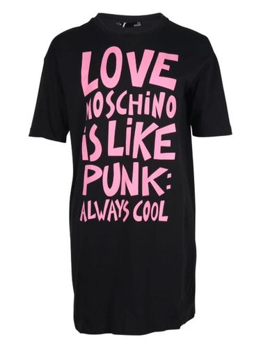 Robe à imprimé graphique - Love Moschino - Modalova