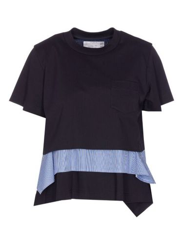 T-shirt à ourlet asymétrique - sacai - Modalova