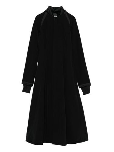 Robe mi-longue plissée à détails matelassés - Y-3 - Modalova