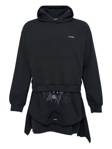 Robe-hoodie courte à design superposé - We11done - Modalova