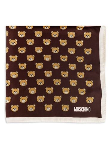 Foulard en soie à imprimé Teddy - Moschino - Modalova