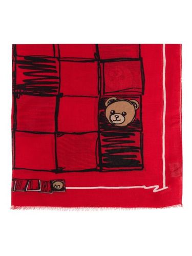 Écharpe à imprimé Teddy - Moschino - Modalova