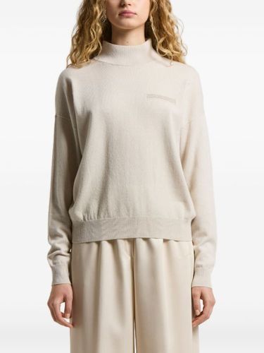 Pull brodé à col montant - Peserico - Modalova