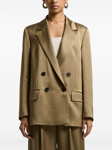 Blazer en satin à boutonnière croisée - Peserico - Modalova