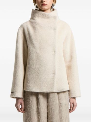 Manteau asymétrique à col montant - Peserico - Modalova