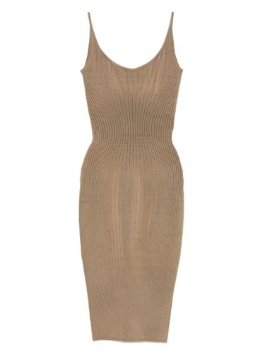 Robe nervurée à fines bretelles - Mugler - Modalova